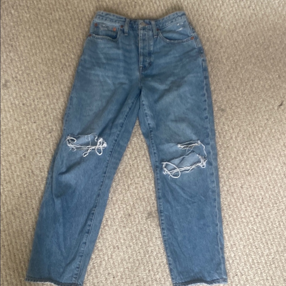 Madewell The Dad Jean in Dustin wash size 25